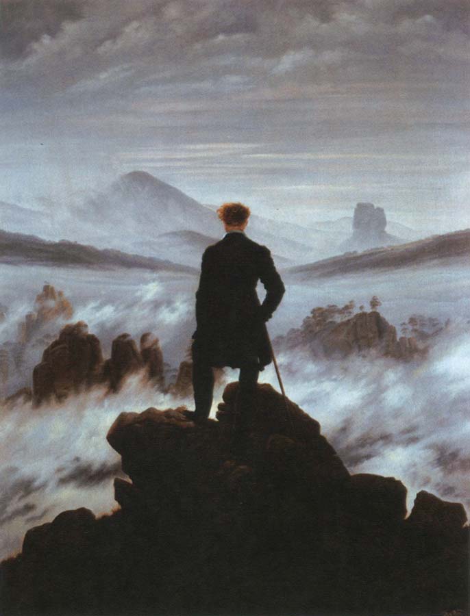 Caspar David Friedrich wanderer above the sea of fog